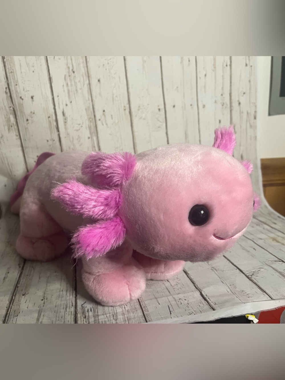 Build-A-Bear Workshop Pink Axolotl Soft Plush Stuffed Animal